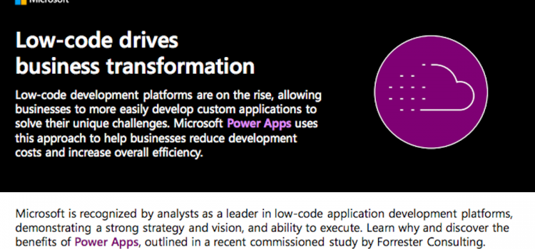 Low-code drives business transformation